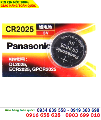 Pin 3v lithium Panasonic CR2025 chính hãng 